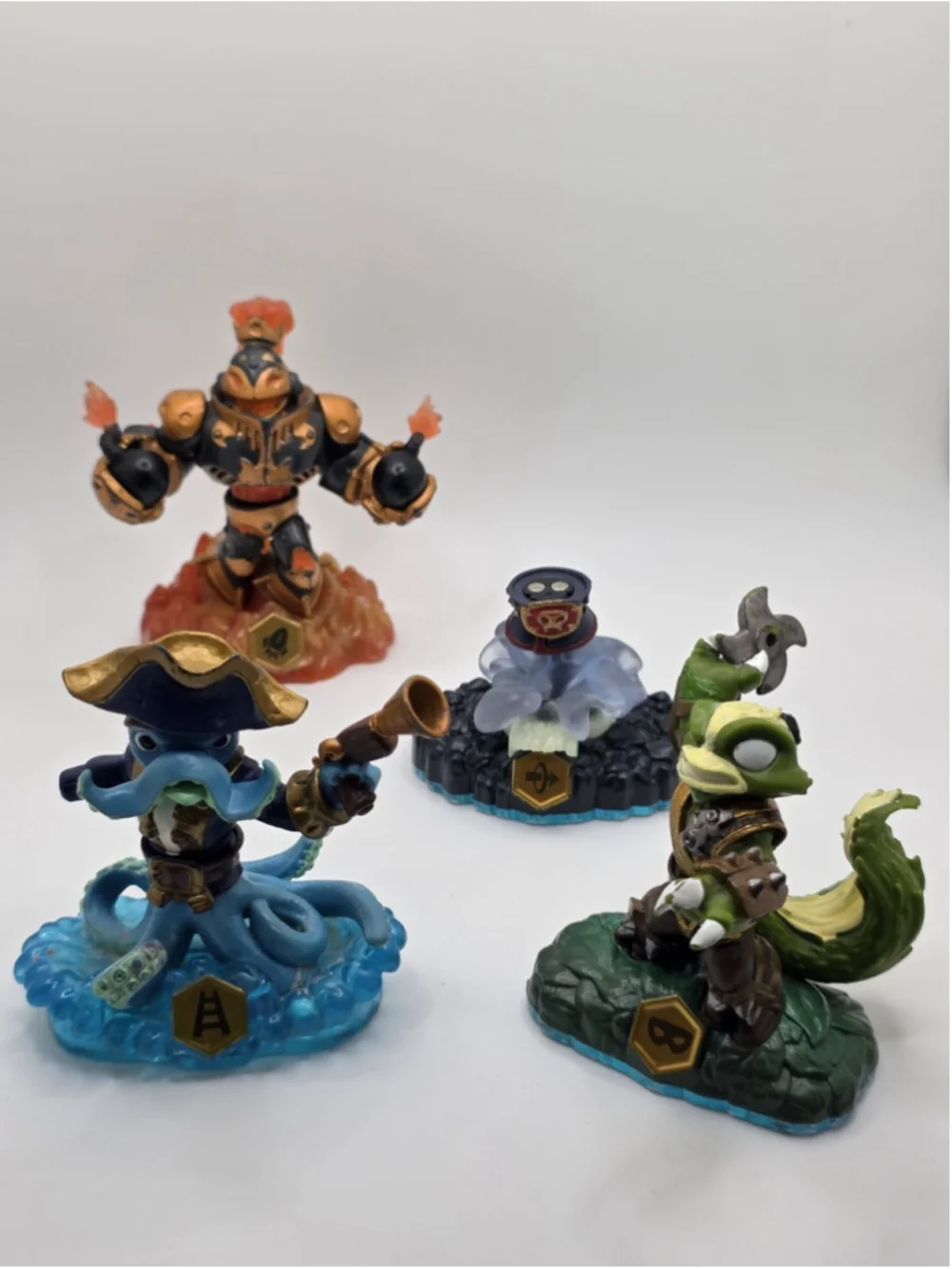 Skylanders Swap Force 2 PC Figure Lot Wash Buckler Stink Bomb - Read Blast Zone